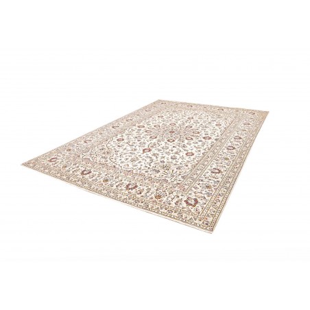 Tappeto Kashan Persia bianco azzurro 243x342