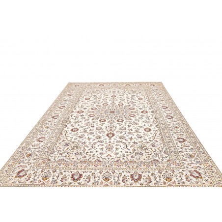 Tappeto Kashan Persia bianco azzurro 243x342