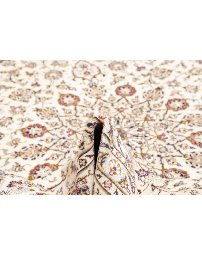 Tappeto Kashan Persia bianco azzurro 243x342