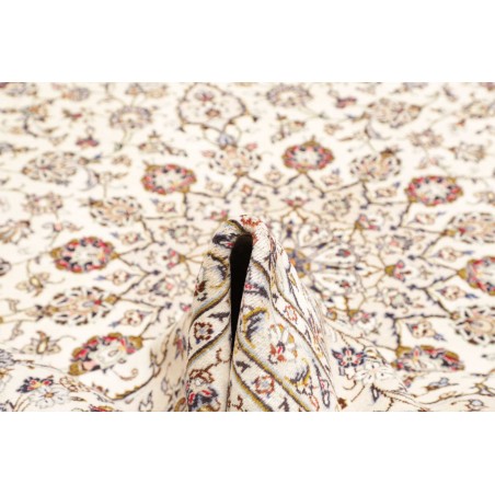 Tappeto Kashan Persia bianco azzurro 243x342