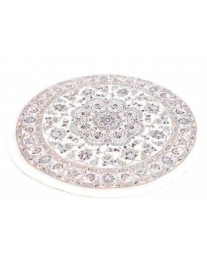Tappeto Nain 9La Persia bianco grigio 105x105