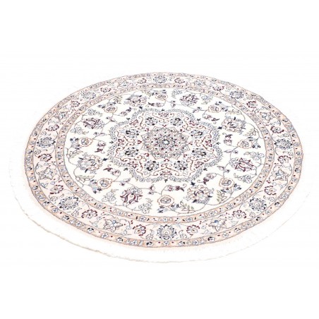Tappeto Nain 9La Persia bianco grigio 105x105