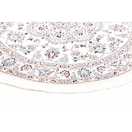 Tappeto Nain 9La Persia bianco grigio 105x105