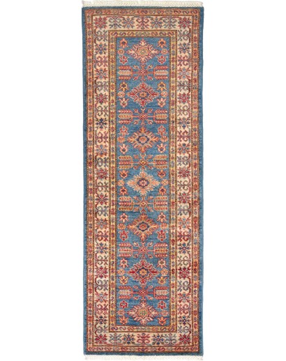 Tappeto Kazak Fine Pakistan marrone grigio 56x181
