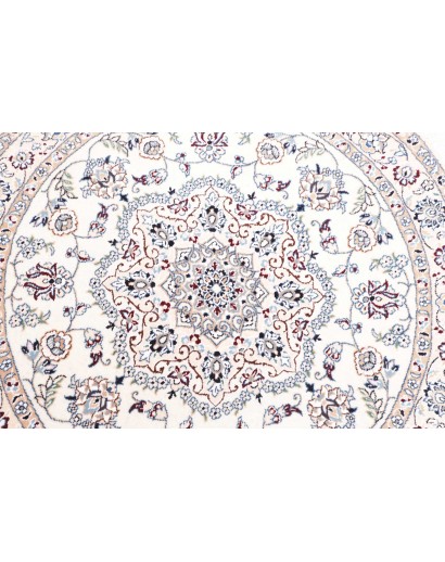 Tappeto Nain 9La Persia bianco grigio 105x105