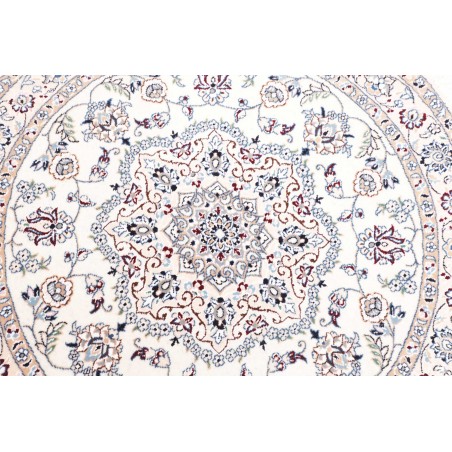 Tappeto Nain 9La Persia bianco grigio 105x105