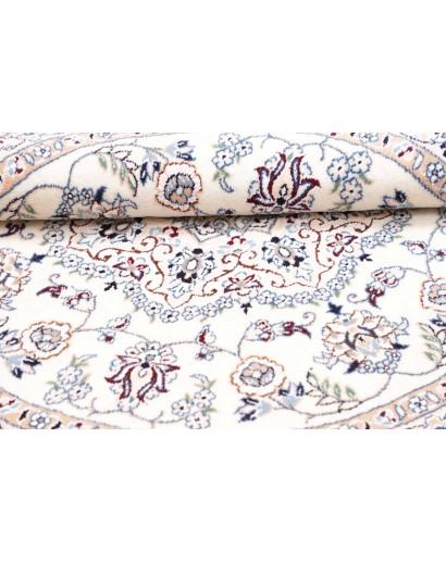 Tappeto Nain 9La Persia bianco grigio 105x105
