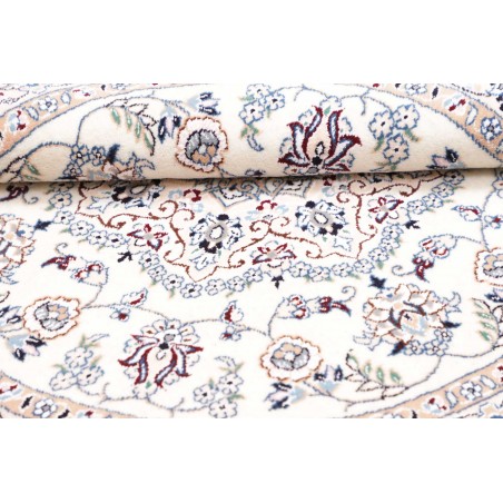 Tappeto Nain 9La Persia bianco grigio 105x105