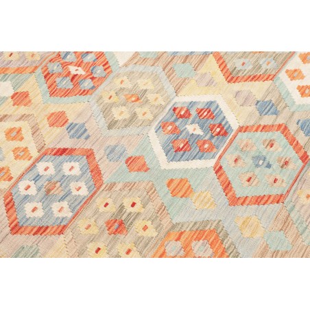 Tappeto Kilim Afghanistan marrone rosso 151x203