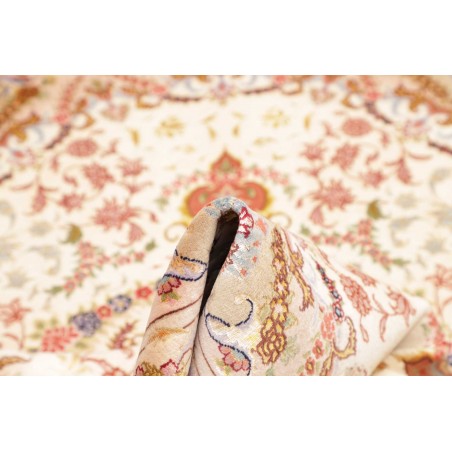 Tappeto Tabriz 50 Raj Persia giallo grigio 148x202