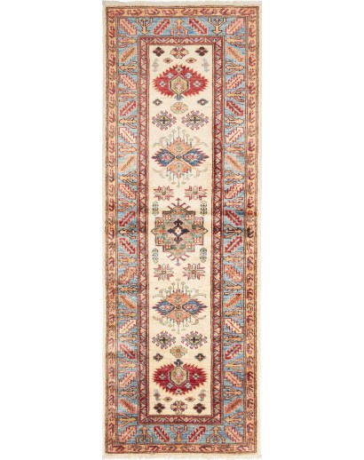 Tappeto Kazak Fine Pakistan marrone rosso 63x172