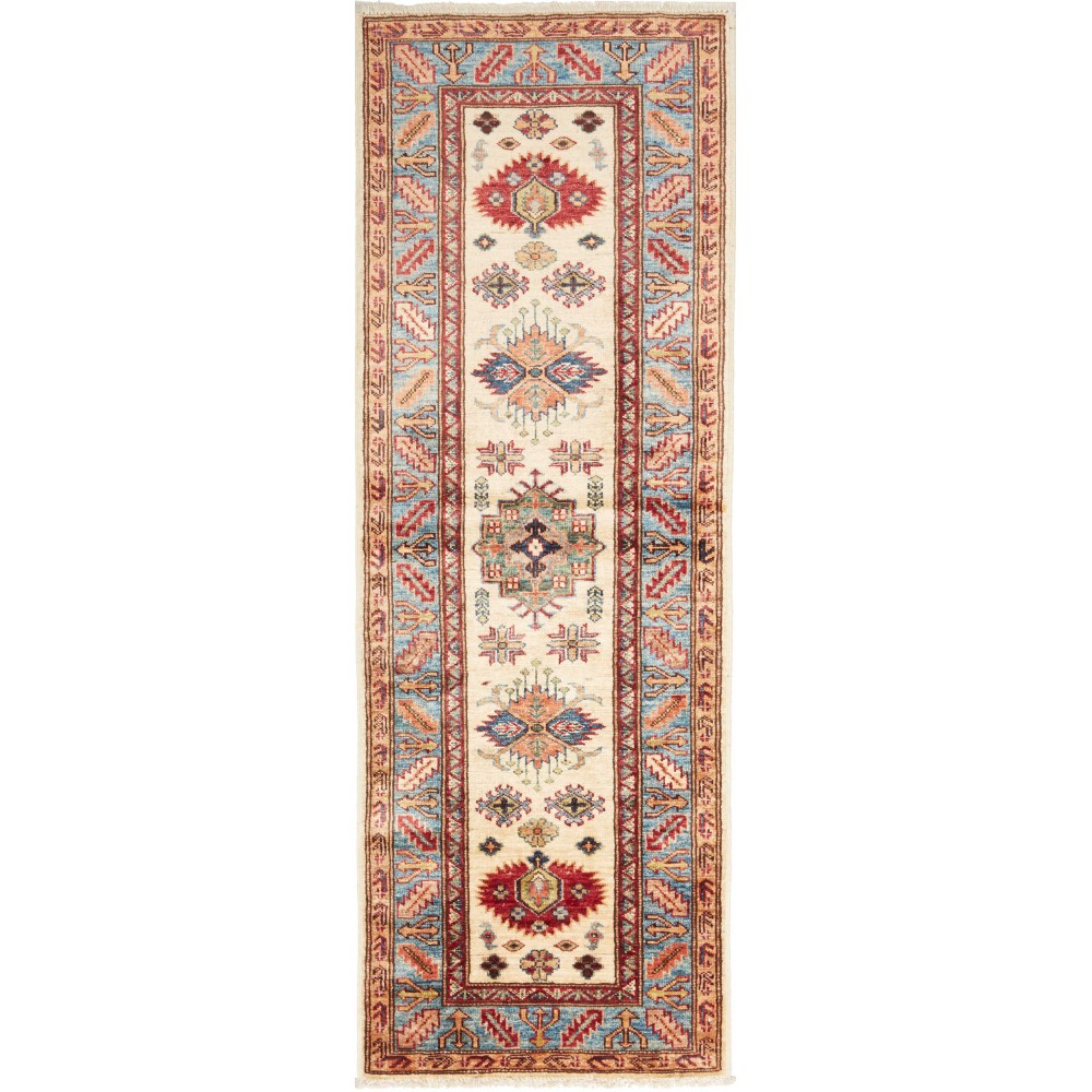 Tappeto Kazak Fine Pakistan marrone rosso 60x172 Tappeto Kazak Fine Pakistan marrone rosso 60x172