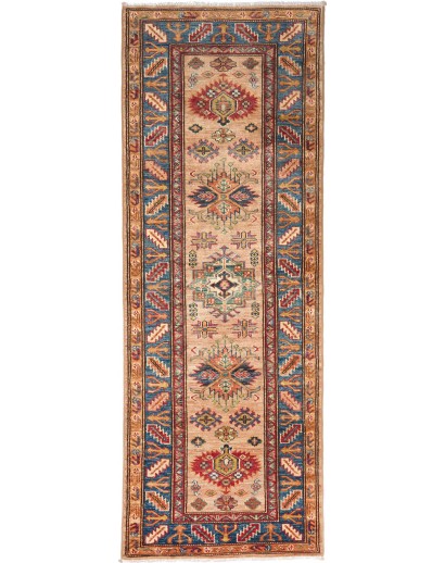Tappeto Kazak Fine Pakistan marrone grigio 64x179