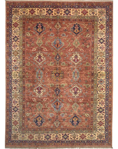Tappeto Kazak Fine Pakistan marrone grigio 183x244