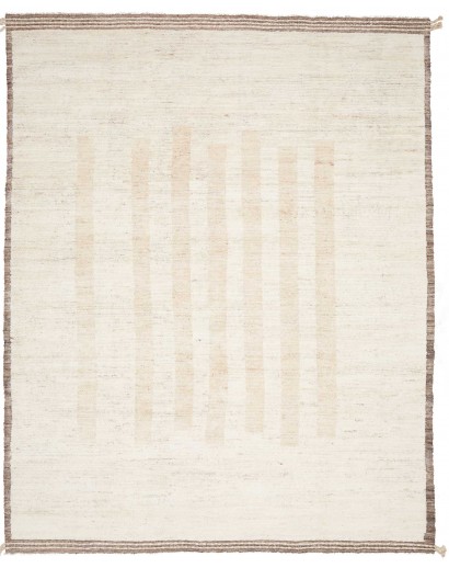 Tappeto Gabbeh Marrakech Pakistan bianco marrone 246x309