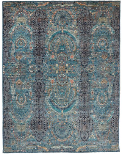 Tappeto Shahi Fine Pakistan azzurro 300x392