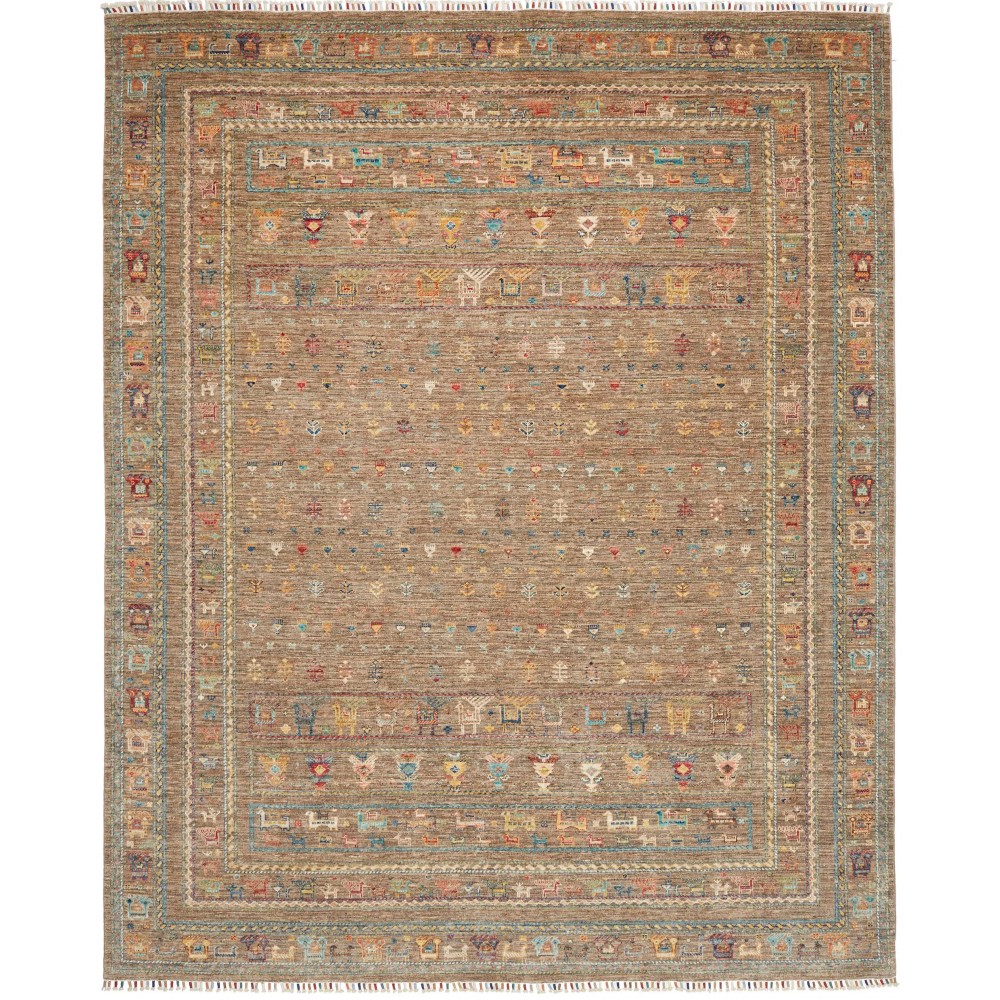 Tappeto Rubin Pakistan marrone bianco 242x300 Tappeto Rubin Pakistan marrone bianco 242x300