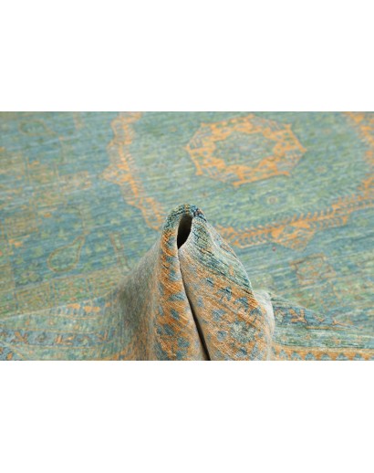 Tappeto Mamlouk Pakistan azzurro marrone 267x358