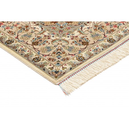 Tappeto Ghom seta Persia marrone verde 100x154