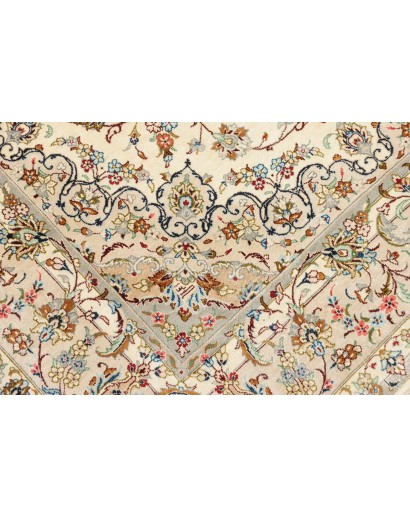 Tappeto Ghom seta Persia marrone verde 100x154