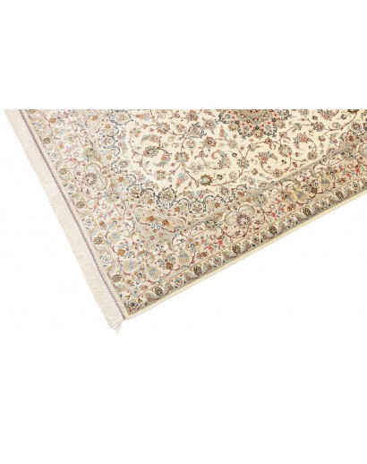 Tappeto Ghom seta Persia marrone verde 100x154