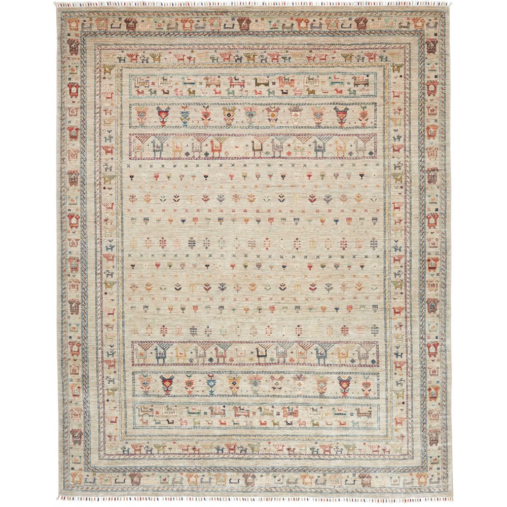 Tappeto Rubin Pakistan beige grigio 246x308 Tappeto Rubin Pakistan beige grigio 246x308