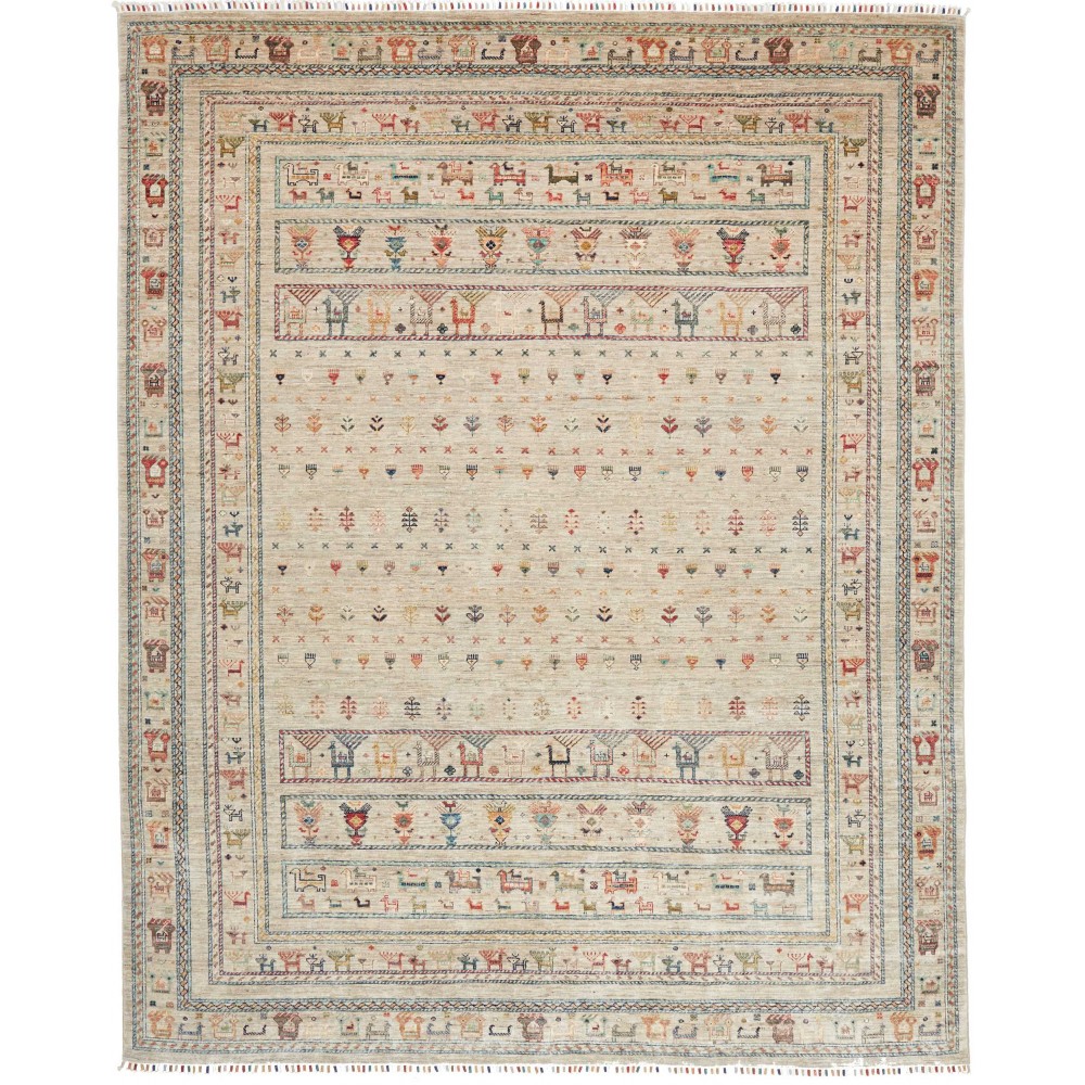 Tappeto Rubin Pakistan beige grigio 246x303 Tappeto Rubin Pakistan beige grigio 246x303
