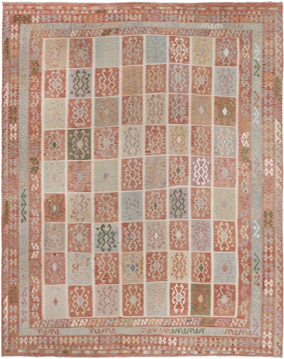 Tappeto Kilim Afghanistan marrone 404x496