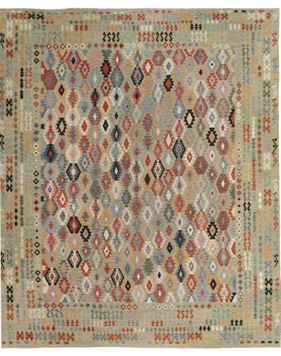 Tappeto Kilim Afghanistan marrone 411x486