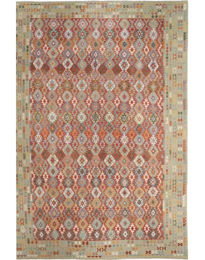 Tappeto Kilim Afghanistan marrone 428x595