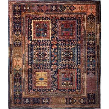 Tappeto Tribal Pakistan grigio arancione 251x296