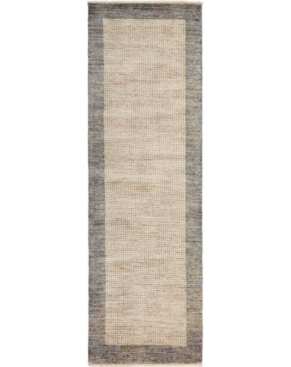 Tappeto Shayan Pakistan marrone grigio 79x202