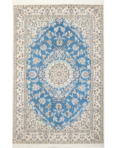 Tappeto Nain 9La Persia bianco blu 132x205