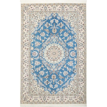 Tappeto Nain 9La Persia bianco blu 132x205