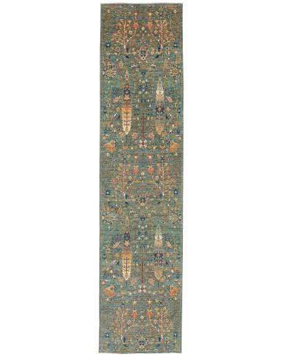 Tappeto Shahi Fine Pakistan bianco marrone 82x344
