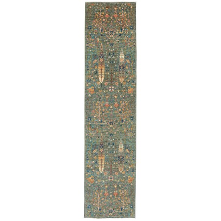 Tappeto Shahi Fine Pakistan bianco marrone 82x344