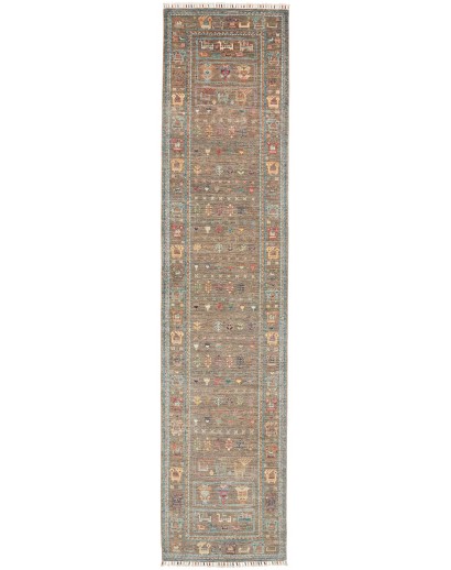 Tappeto Rubin Pakistan marrone bianco 76x346