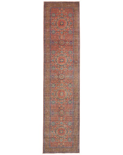 Tappeto Mamlouk Pakistan bianco marrone 81x342
