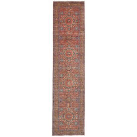 Tappeto Mamlouk Pakistan bianco marrone 81x342