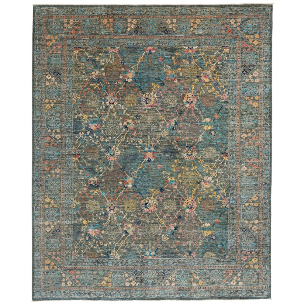 Tappeto Shahi Fine Pakistan azzurro marrone 243x302 Tappeto Shahi Fine Pakistan azzurro marrone 243x302