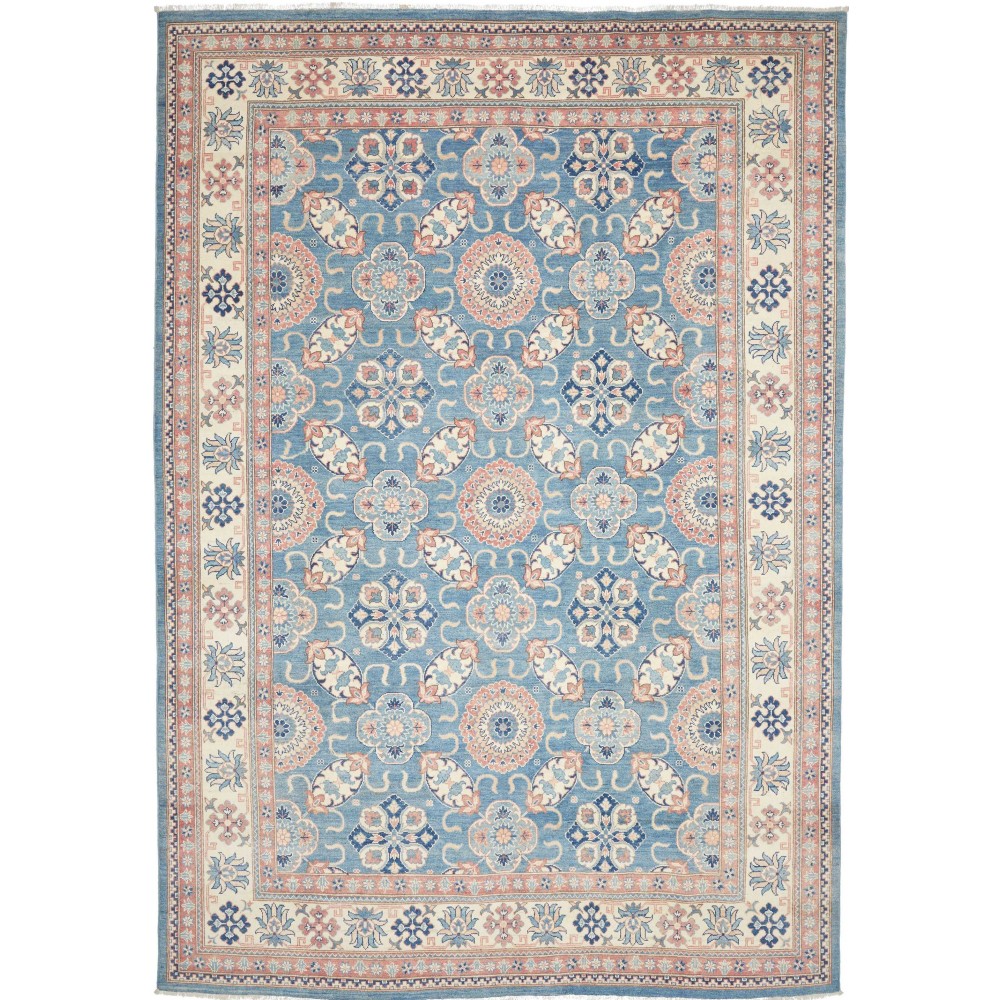 Tappeto Kazak Afghanistan beige bianco 247x350 Tappeto Kazak Afghanistan beige bianco 247x350