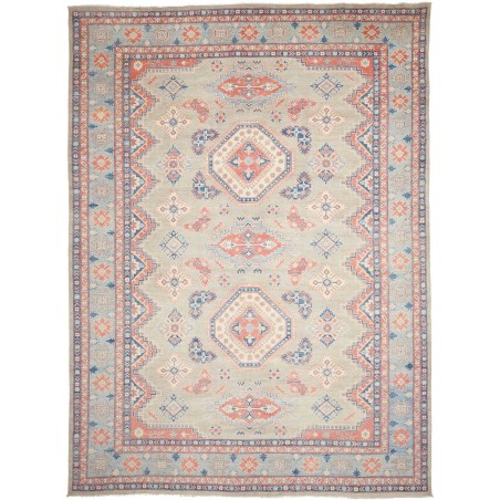 Tappeto Kazak Afghanistan beige azzurro 298x405