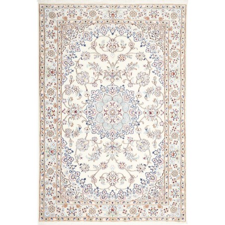 Tappeto Nain 9La Persia beige azzurro 138x204