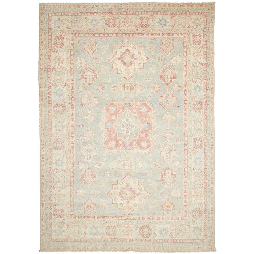 Tappeto Kazak Afghanistan bianco 248x358 Tappeto Kazak Afghanistan bianco 248x358