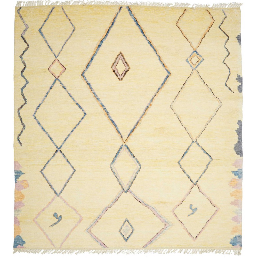 Tappeto Gabbeh Marrakech Pakistan giallo 235x252 Tappeto Gabbeh Marrakech Pakistan giallo 235x252