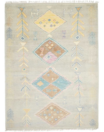 Tappeto Gabbeh Marrakech Pakistan bianco 239x318