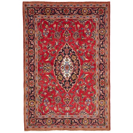Tappeto Kashan Fine Persia marrone giallo 104x159