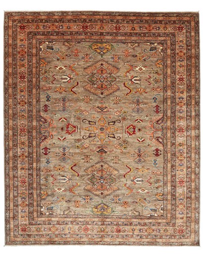 Tappeto Kazak Fine Pakistan marrone blu 255x303