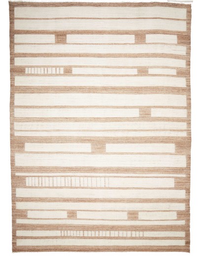 Tappeto Gabbeh Marrakech Pakistan bianco marrone 307x426