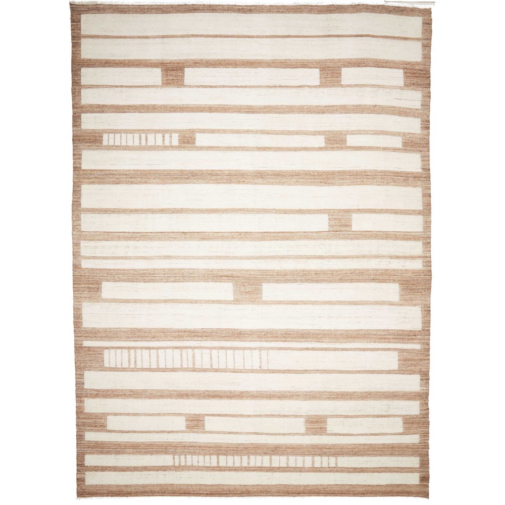Tappeto Gabbeh Marrakech Pakistan bianco marrone 307x426 Tappeto Gabbeh Marrakech Pakistan bianco marrone 307x426